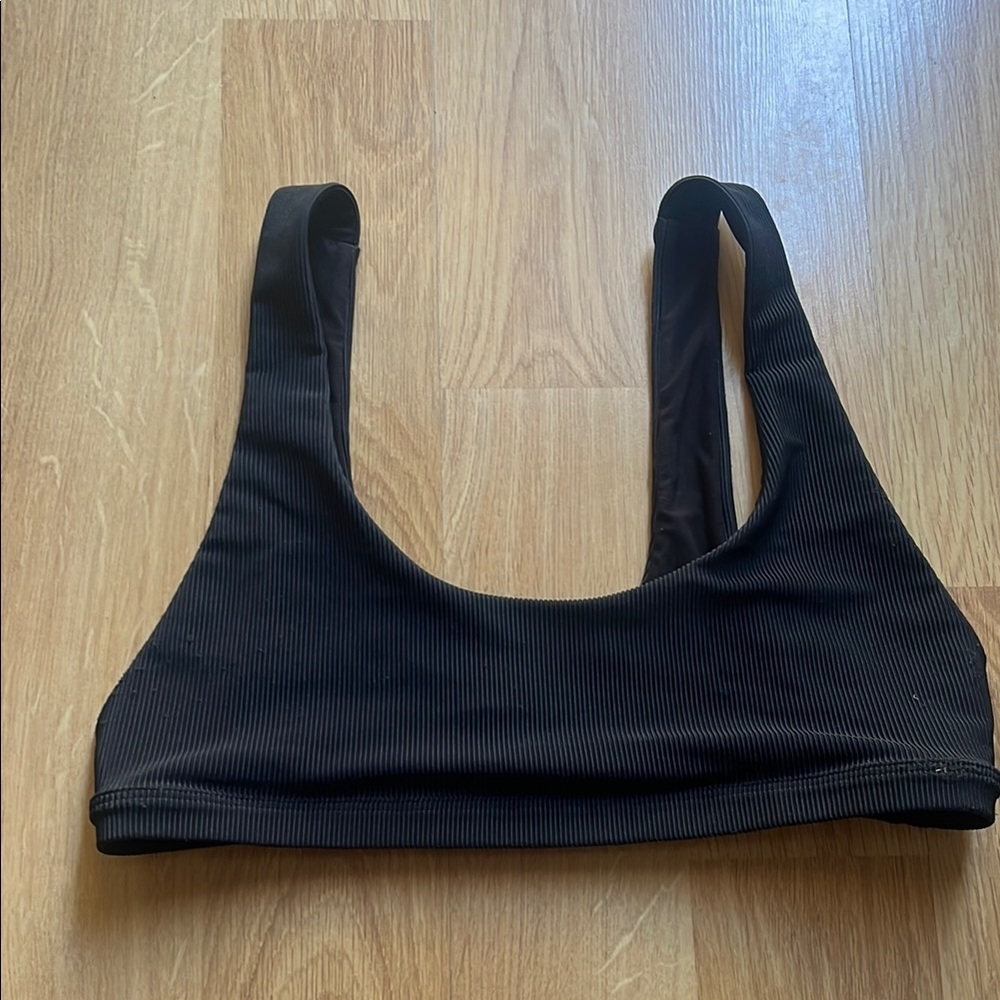 Beach riot black scoop top ribbed size XL
